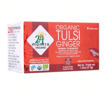 24 Mantra Org Tulsi Ginger Tea Bags 1.32Oz